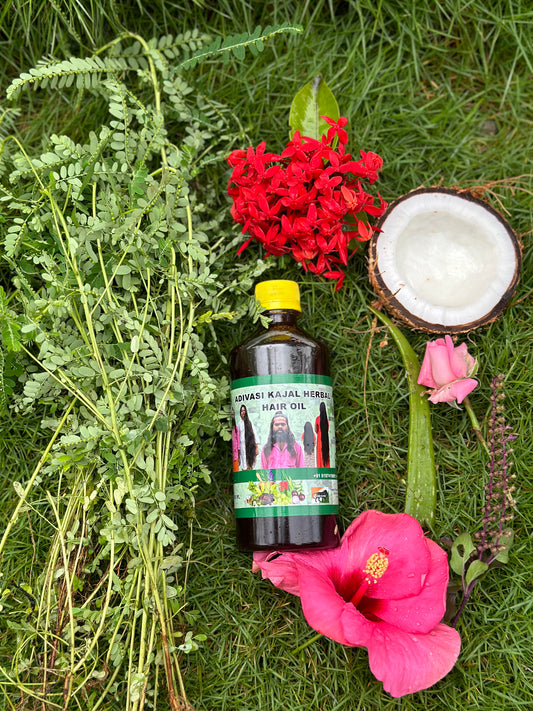 Adivasi Kajal Herbal Hair Oil🌿